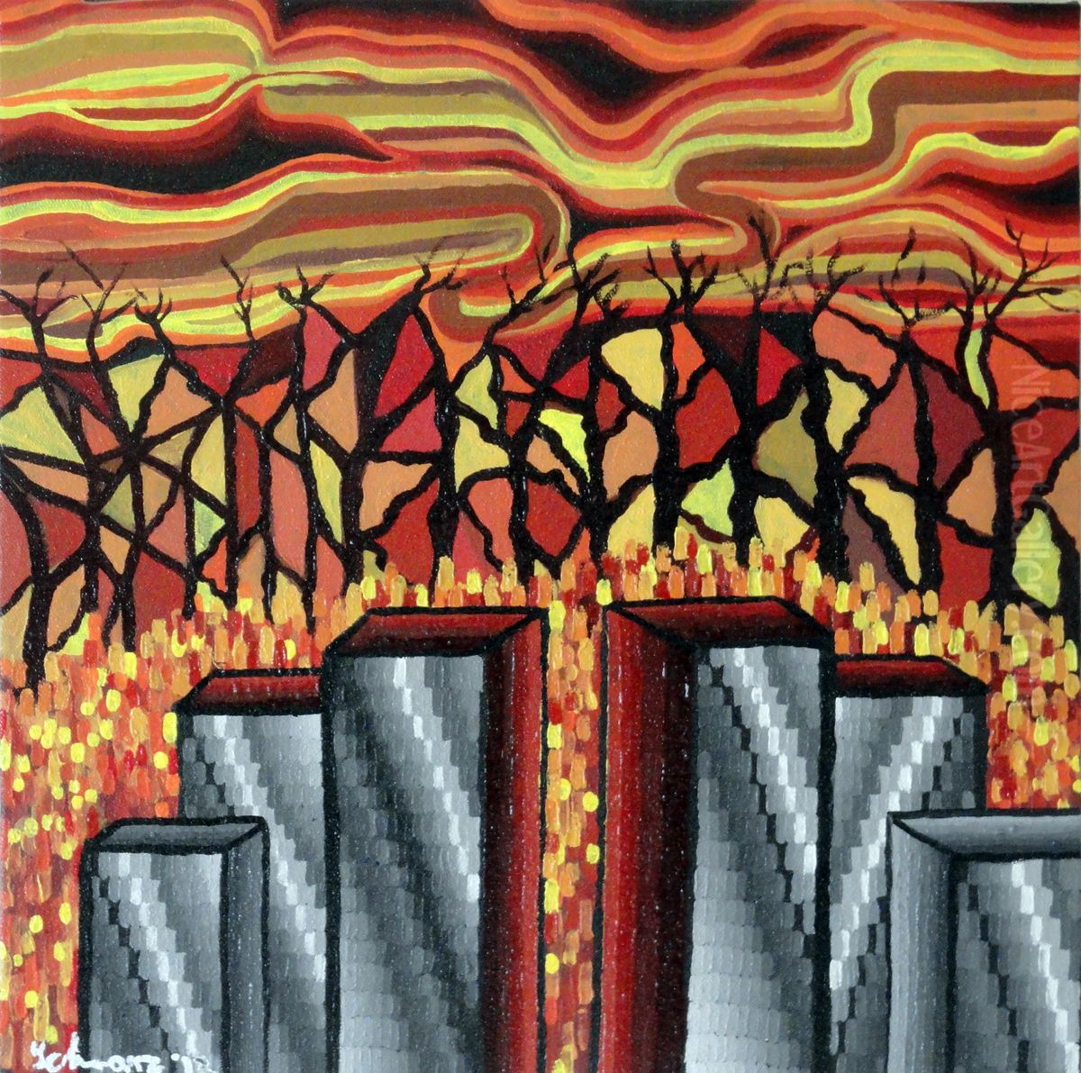 Urbanizacion Oil Painting by unknown