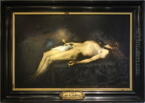 Le Christ mort. Oil Painting by Jean-Jacques Henner