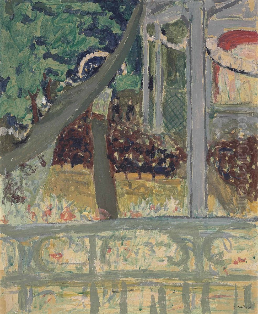 Theatre de plein air (le kiosque) Oil Painting by Jean-Edouard Vuillard