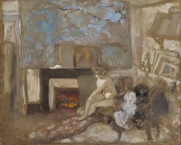 Nu dans l'appartement de la rue Truffaut Oil Painting by Edouard Vuillard