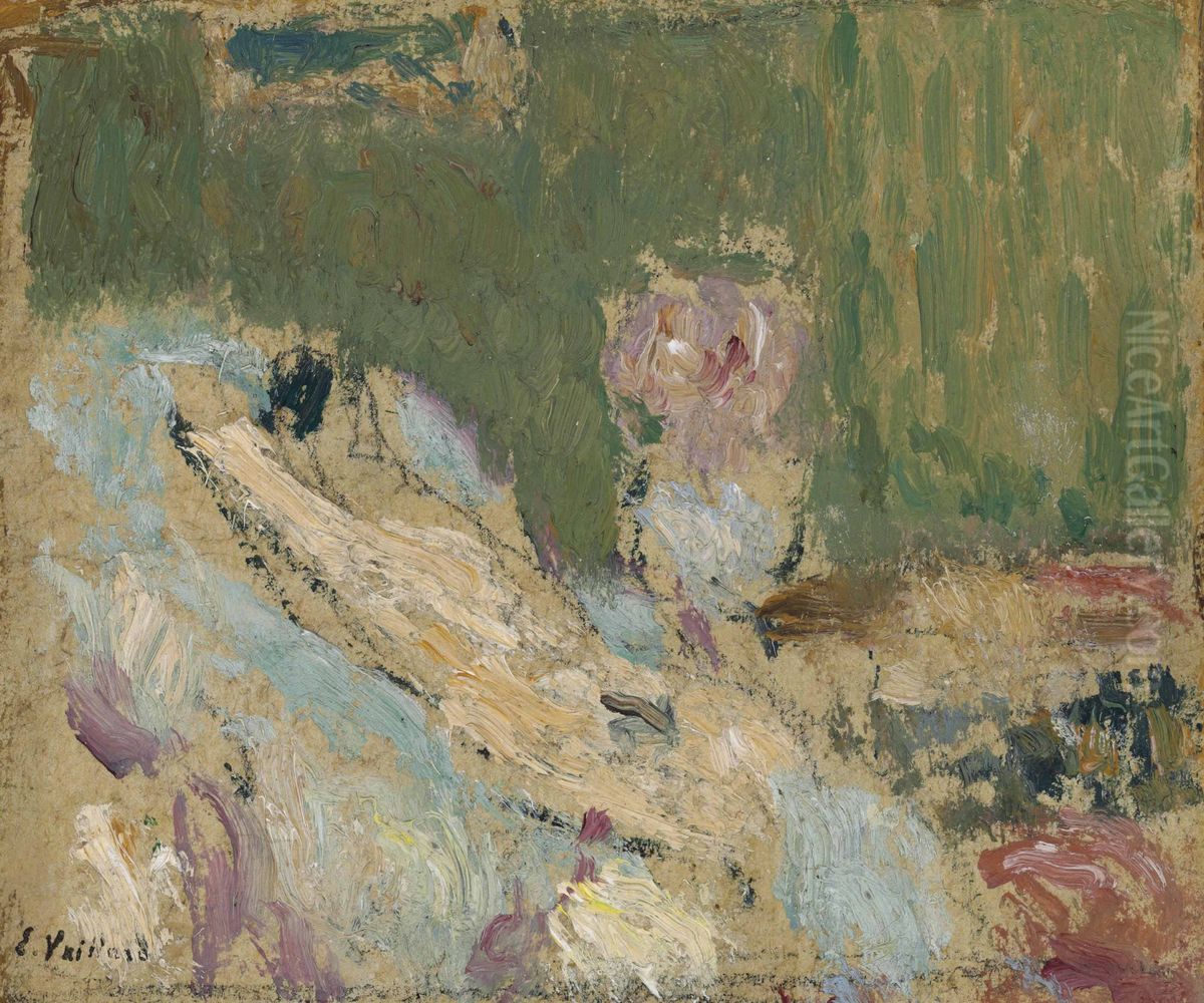 (Jupiter et Antiope, Study after the Titian painting from the Louvre) Oil Painting by Jean-Edouard Vuillard
