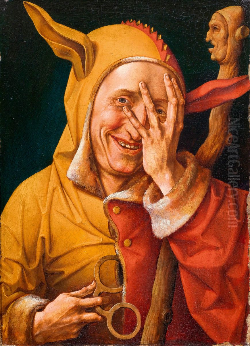 Portret van een nar Oil Painting by Frans Verbeeck