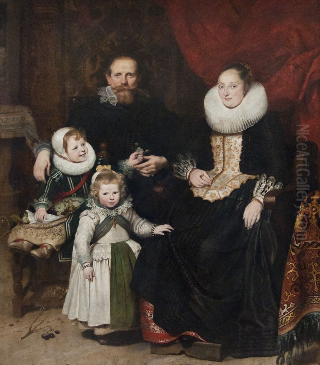 Self-portrait with family Oil Painting by Cornelis De Vos