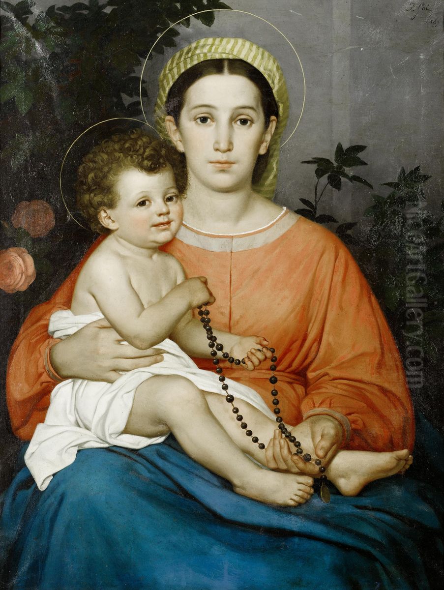 Madonna and Child Oil Painting by Francesco Gai