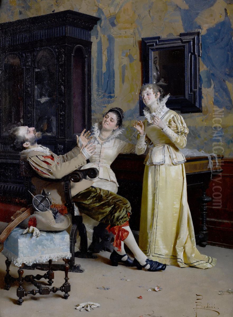 Winding the skein Oil Painting by unknown