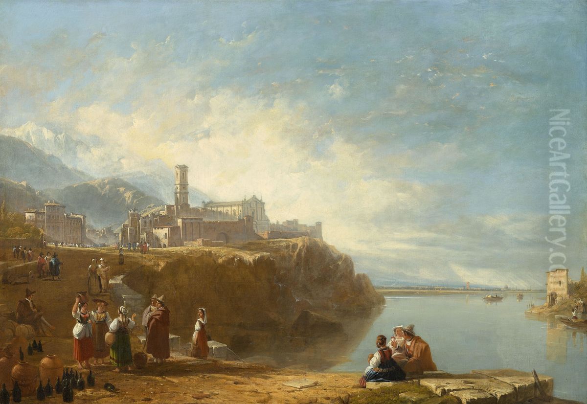 Capriccio of Verona Oil Painting by unknown