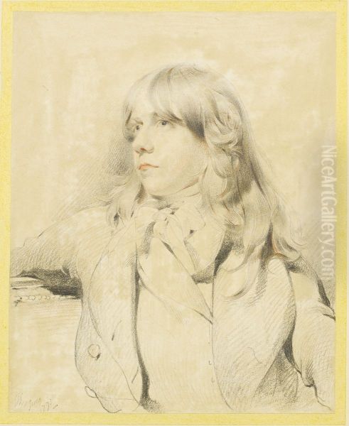 Portrait of a young man, said to be John Millington, Esq. Oil Painting by Thomas Lawrence