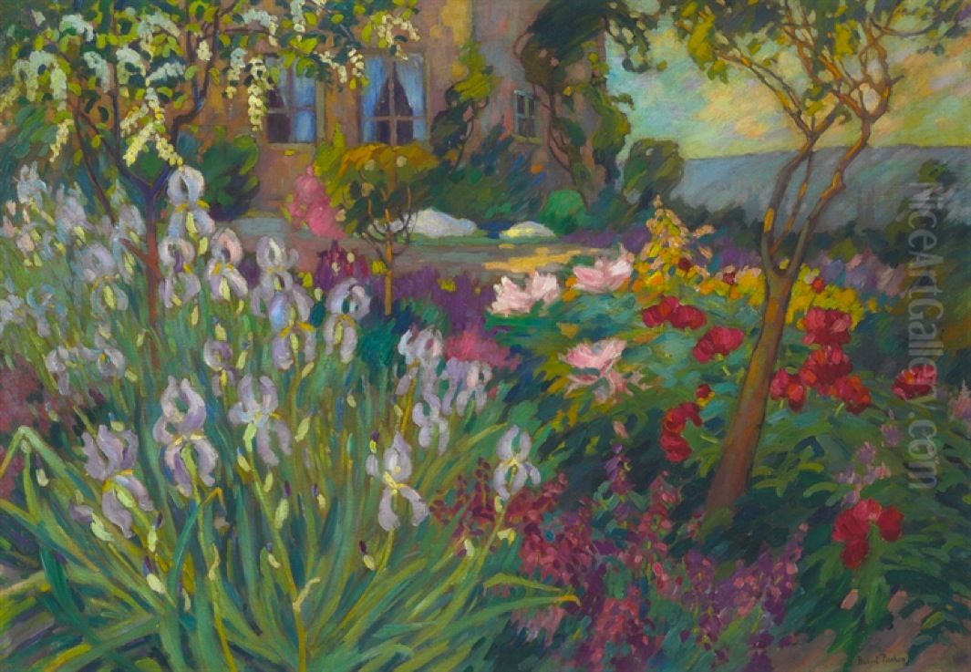 The Iris Garden Oil Painting by Robert Antoine Pinchon