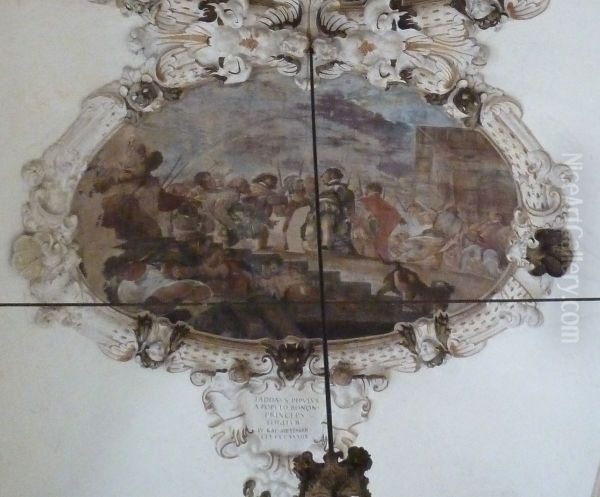 The life of Taddeo Pepoli Oil Painting by Domenico Maria Canuti