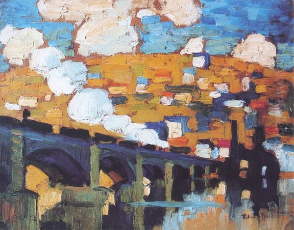 Le Pont aux Anglais, Rouen Oil Painting by Robert Antoine Pinchon