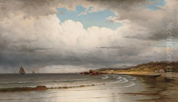 A Quiet Cove Oil Painting by Willem Frederik de Haas