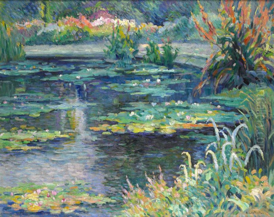 Le bassin aux nympheas Oil Painting by Robert Antoine Pinchon