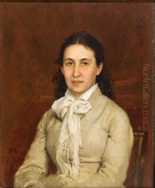 <<Delt va Yelisaveta Mamontova>> Oil Painting by Repin Iliya