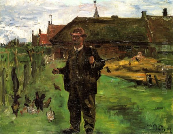 Portrat des Malers Paul Baum in Sluis Oil Painting by Lovis (Franz Heinrich Louis) Corinth