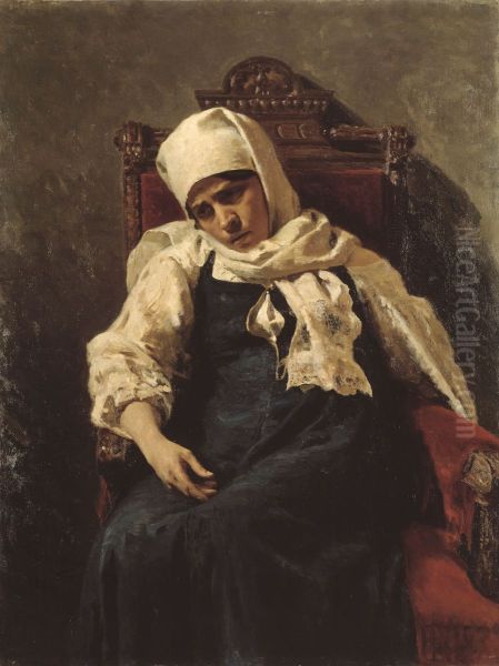 <<Portret aktrisy Pelagei Antipovny Strepetovoj v roli Elizavety>> Oil Painting by Repin Iliya