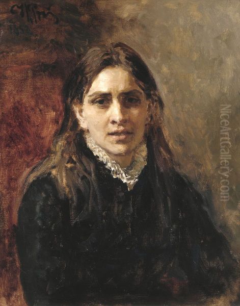 <<Delt va Polina Antipovna Strepetova yambik>> Oil Painting by Repin Iliya