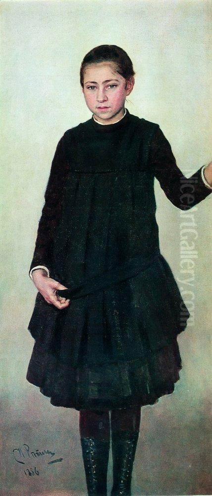 Portrait of V. I. Repina Oil Painting by Repin Iliya