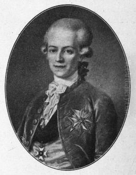 Johan Gabriel Oxenstierna Oil Painting by Ulrika Pasch