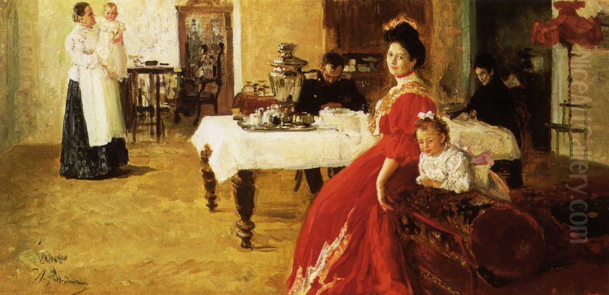 Semejnyj portret Oil Painting by Repin Iliya