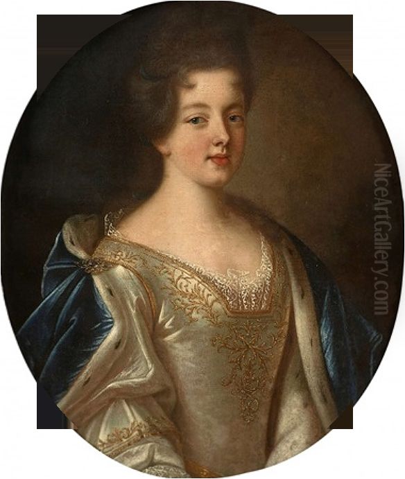 Presumed portrait of Marie Adelaide of Savoy Oil Painting by Pierre Gobert