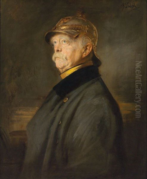 Bildnis Otto Furst von Bismarck Oil Painting by Franz von Lenbach