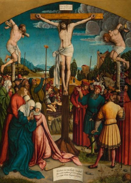The Crucifixion Oil Painting by Bernhard Strigel
