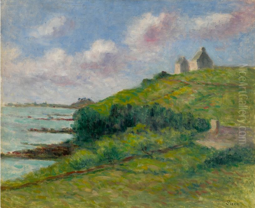 PARAME, LA MAISON SUR LES DUNES Oil Painting by Maximilien Luce