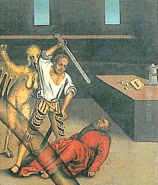 TheTen CommandmentsFifth Commandment detail Oil Painting by Lucas Cranach the Elder