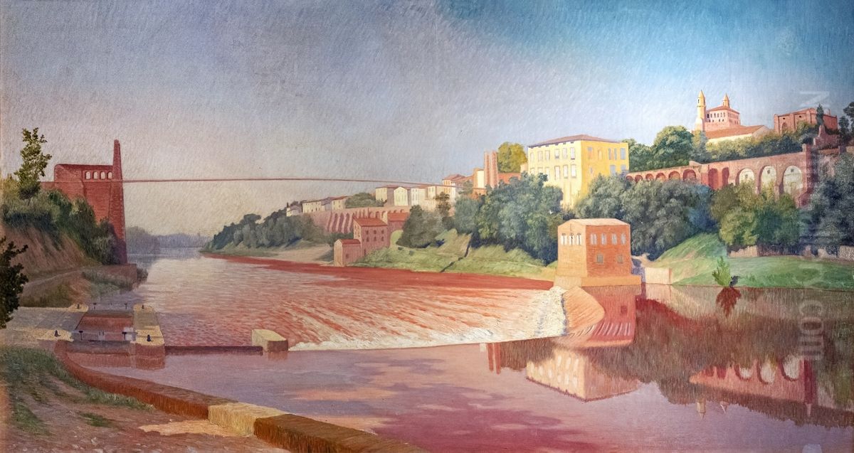 Panorama of Rabastens Oil Painting by Paul Prouho