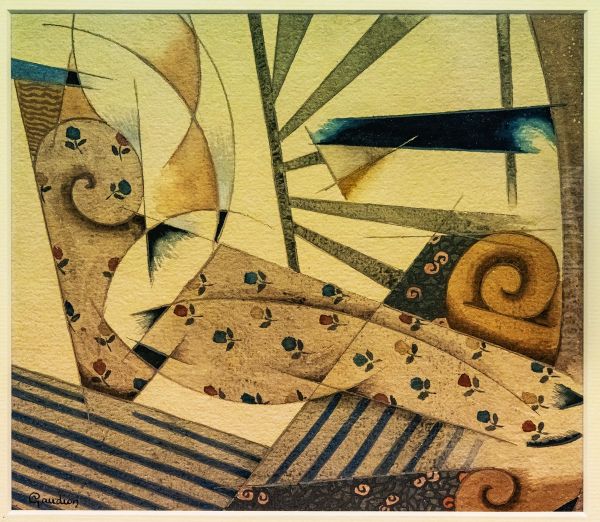 Cubic odalisque Oil Painting by Georges Gaudion