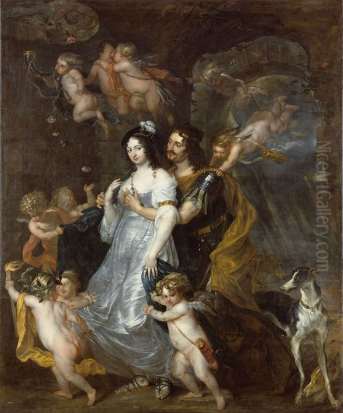 Dido and Aeneasin the cave Oil Painting by Thomas Willeboirts Bosschaert