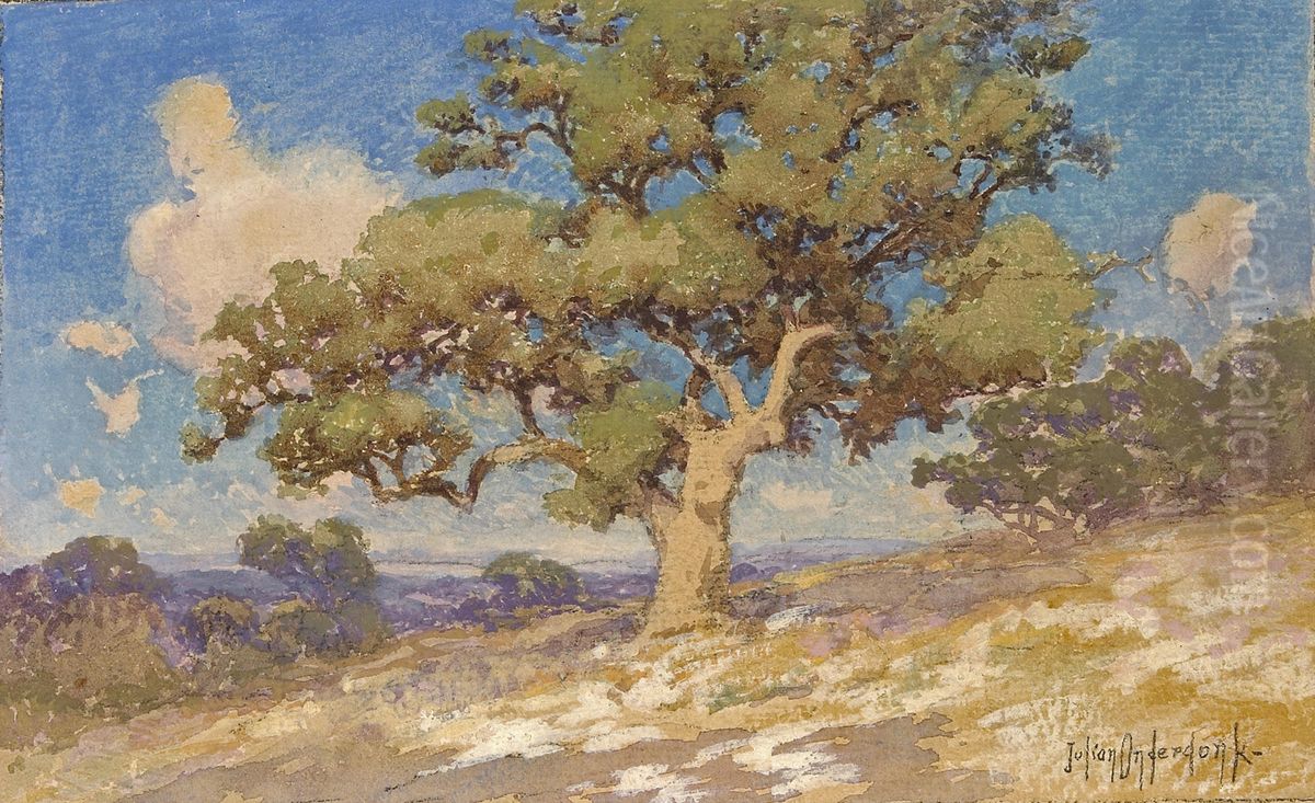 High Desert Oaks Oil Painting by Julian Onderdonk