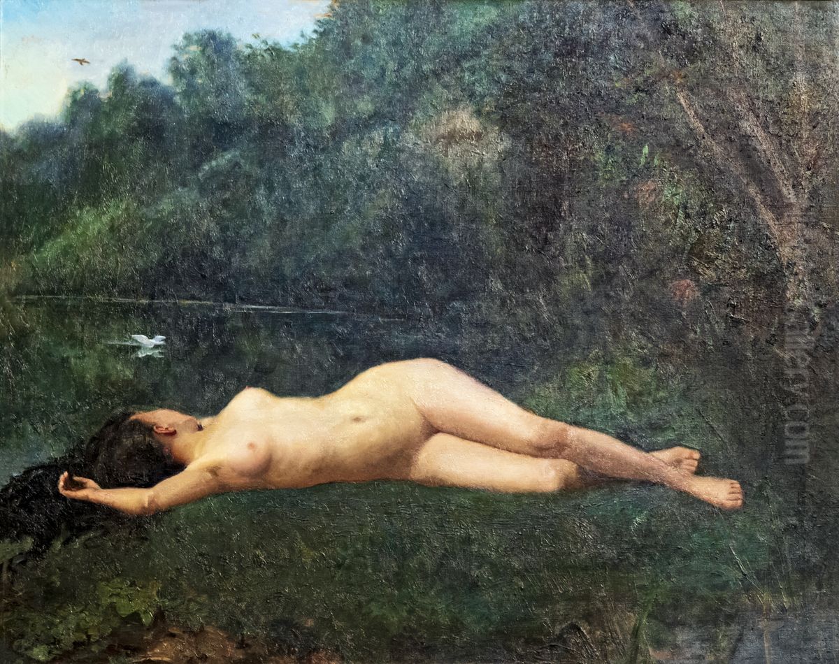 female nude Oil Painting by Paul Prouho