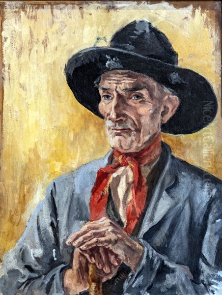 Portrait of an inhabitant of Rabastens Oil Painting by Luce Boyals