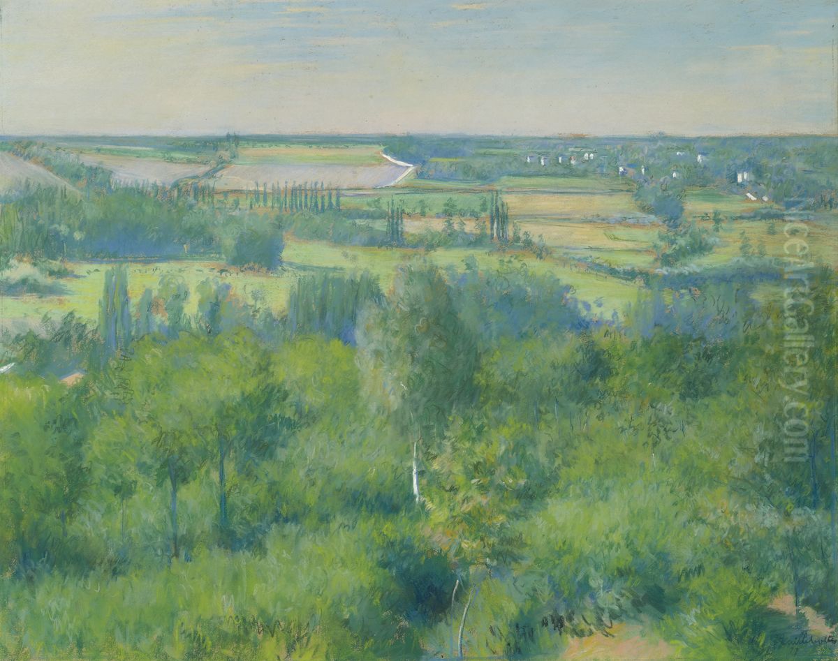 Vallee de l'Yerres Oil Painting by Gustave Caillebotte