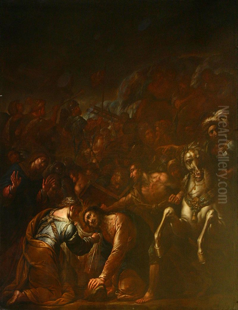 Bearing of the Cross Oil Painting by Ercole Procaccini the Younger