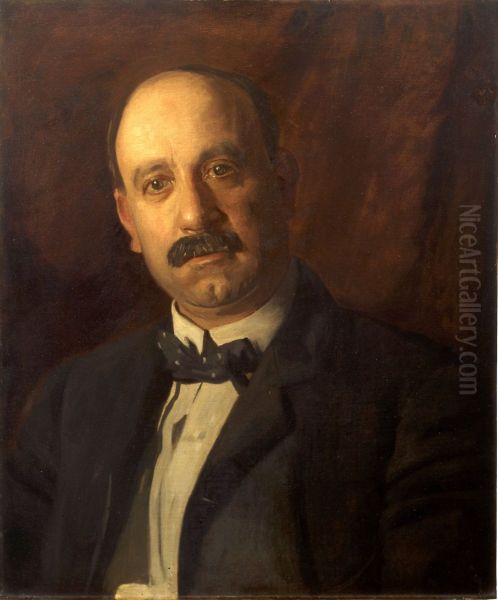 Portrait of Alfred Bryan Wall Oil Painting by Thomas Eakins