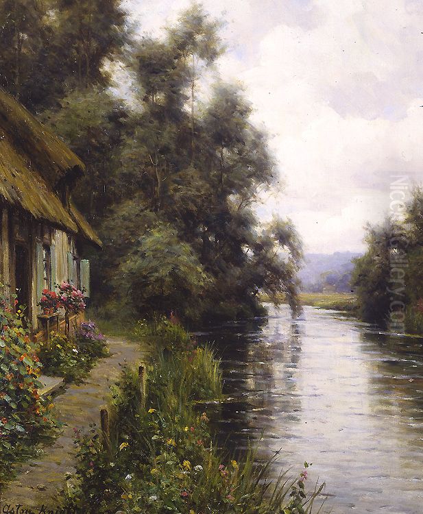 A Cote de Riviere Oil Painting by Louis Aston Knight