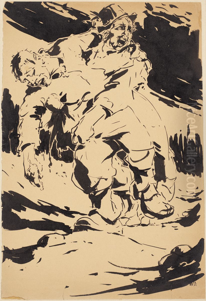 Wapenbroeders Oil Painting by Alfred Ost