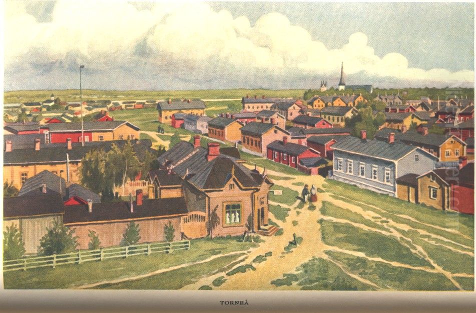Tornio, Finland. Oil Painting by Alex Federley