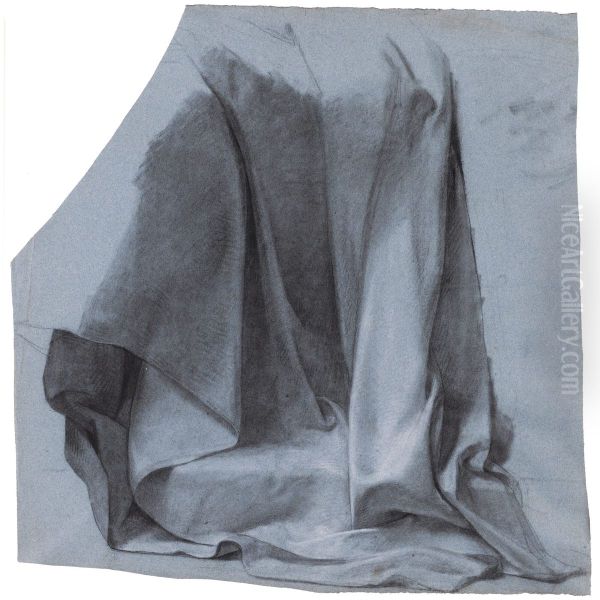 Drapery Study Oil Painting by Pauline Auzou