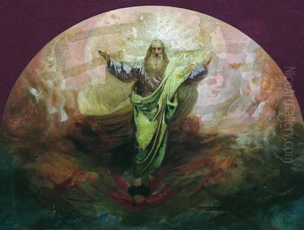 God Of Hosts Oil Painting by Alexei Korzukhin