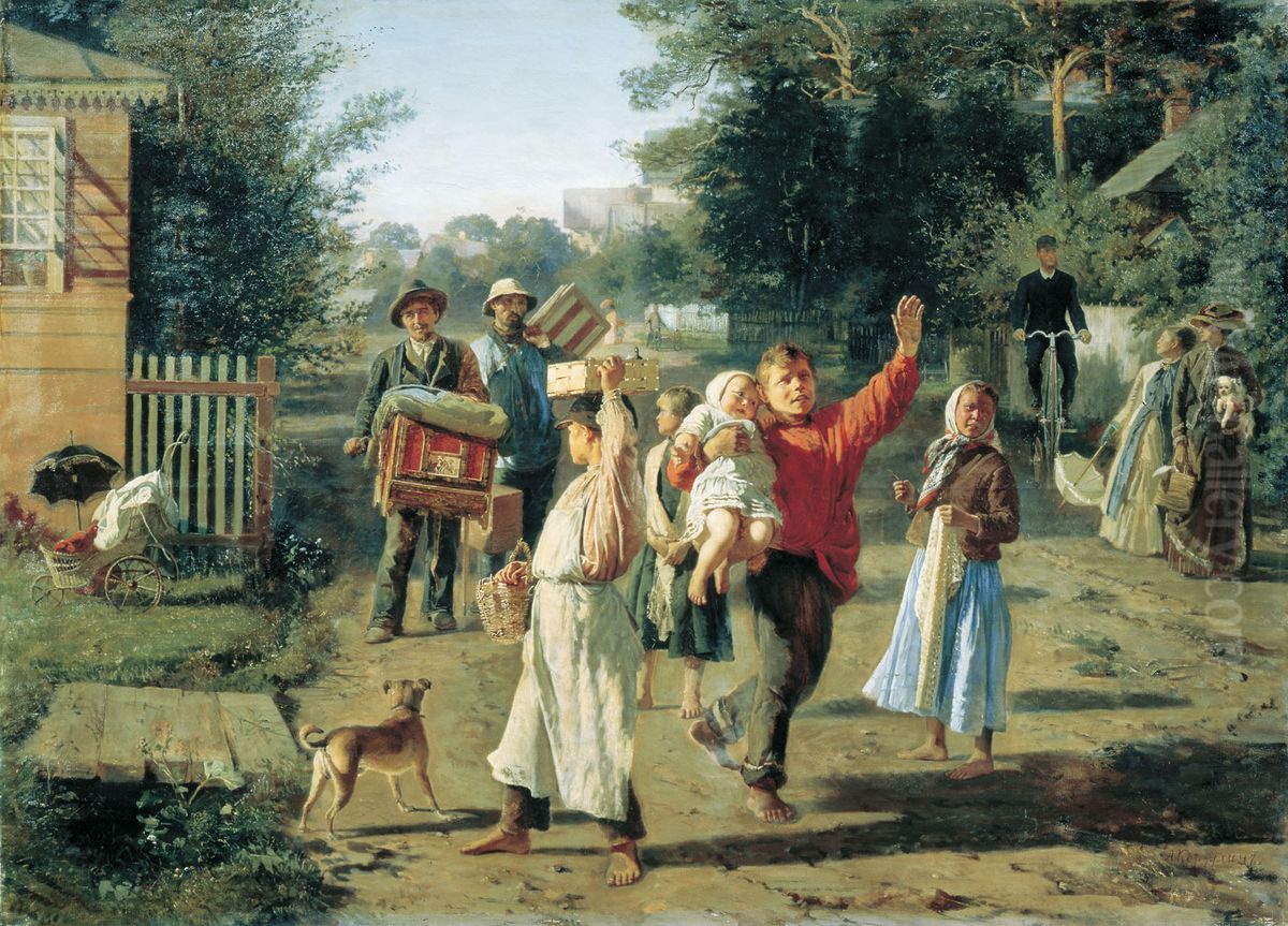 Petrushka Goes! Oil Painting by Alexei Korzukhin