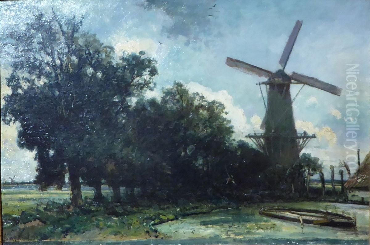 Landscape Oil Painting by Johan Jongkind
