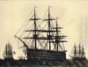 silhouette of H.M.S. Foudroyant