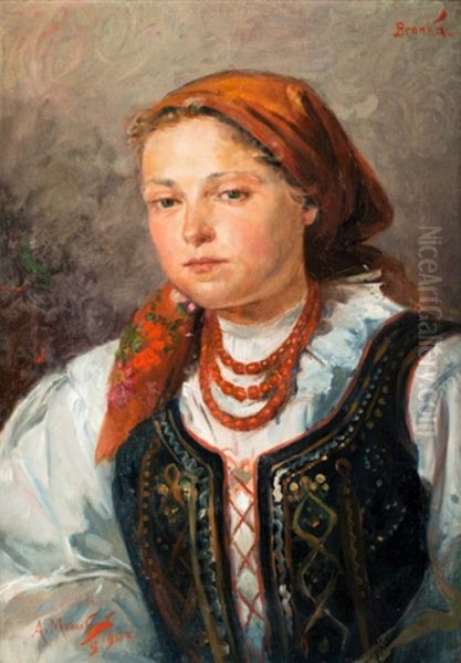 Bronka. Oil Painting by Aleksander Mroczkowski