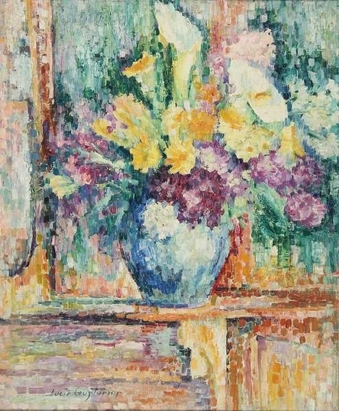 Fleurs Oil Painting by Lucie Cousturier