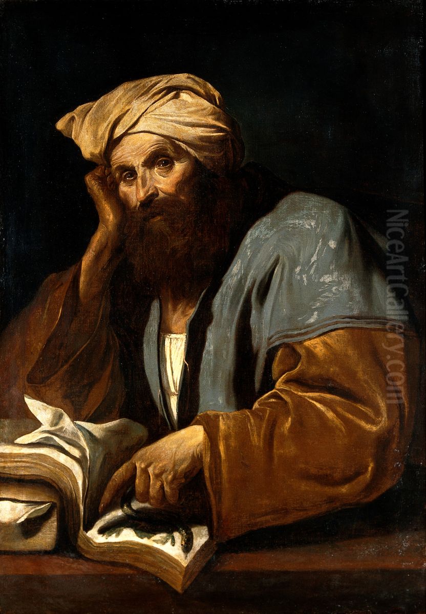 A man of learning (Avicenna?) Oil Painting by unknown