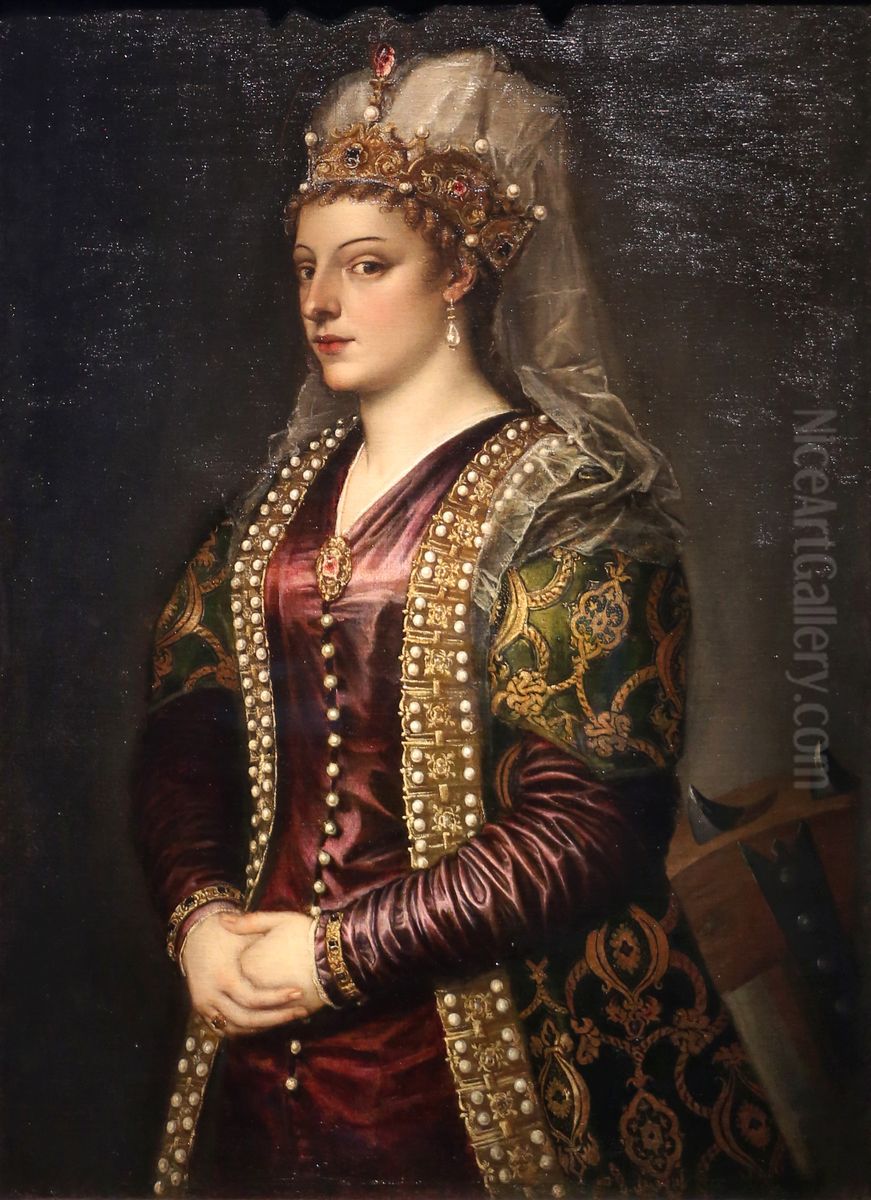 Portrait of Caterina Cornaro Oil Painting by Titian