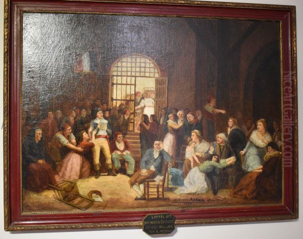 L'appel des derniers condamnes Oil Painting by Auguste Azema